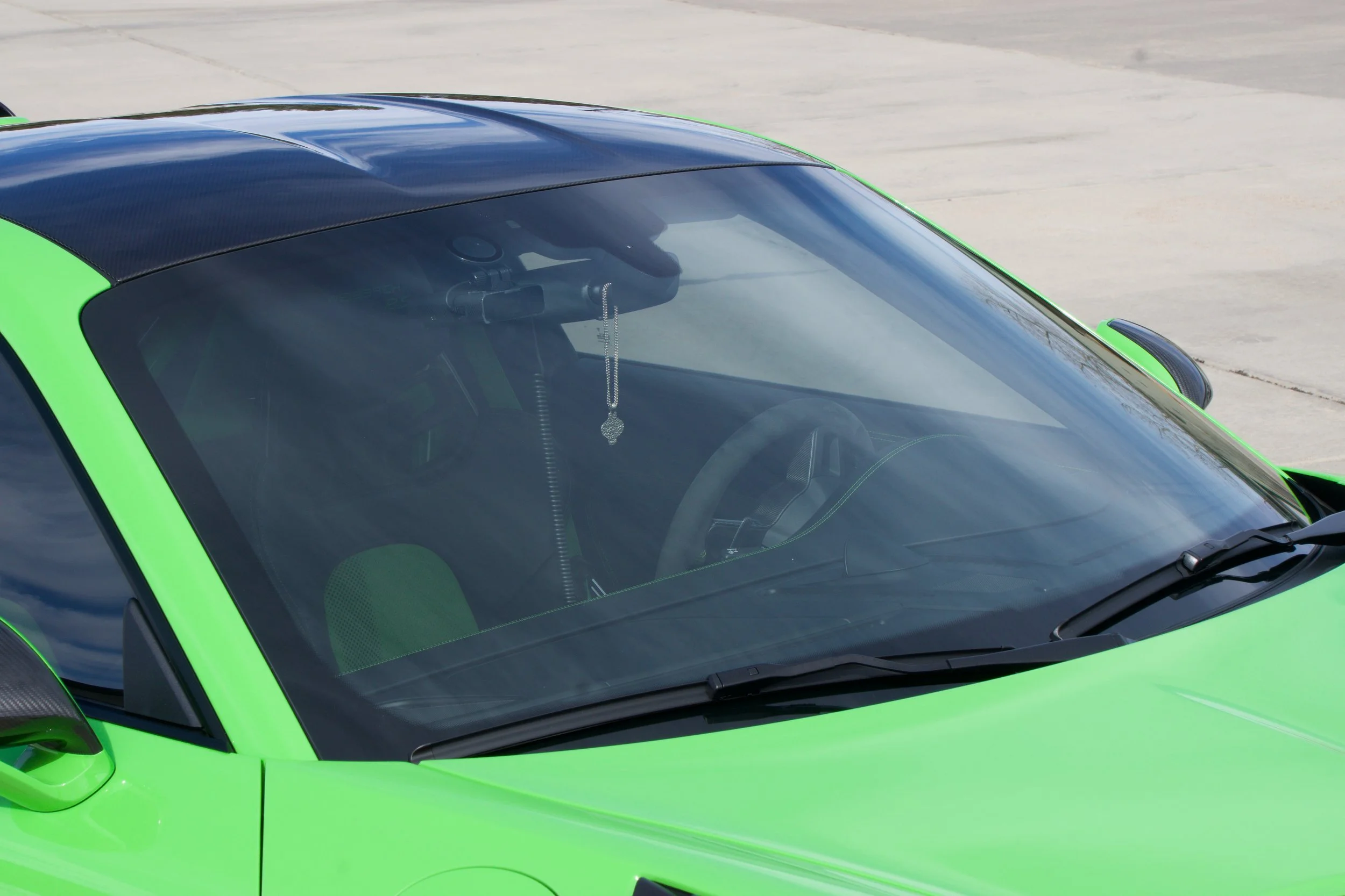 Xpel windshield protection film applied on a car windshield